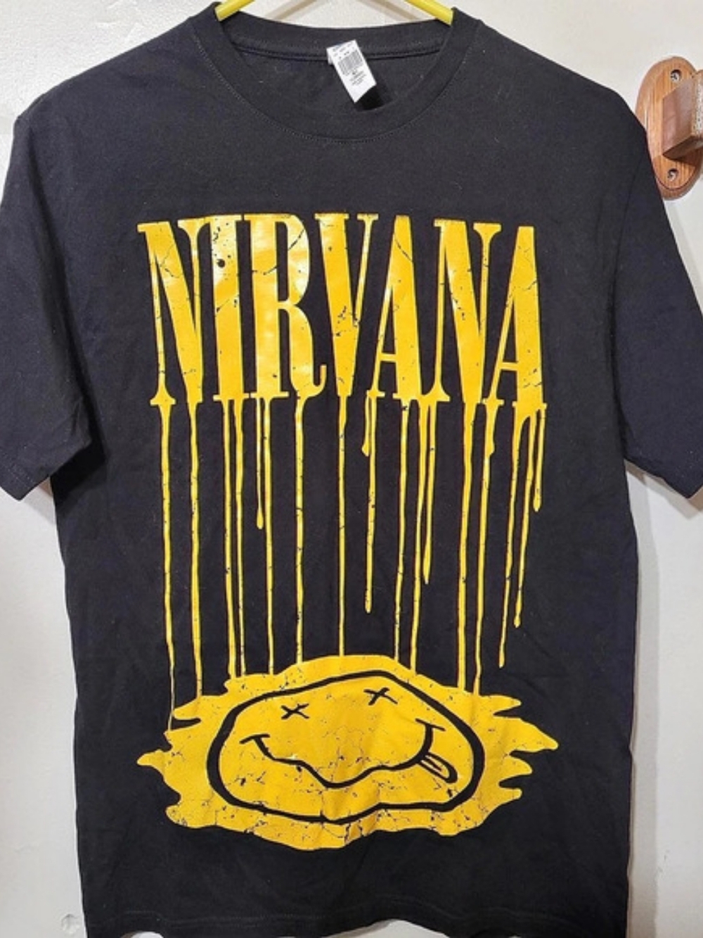 Nirvana Melting Face T-shirt 100% Cotton Size Medium